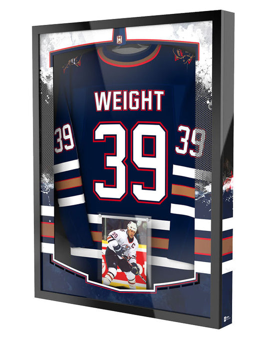 Edmonton Oil Man Era Navy All Star Jersey Show Case