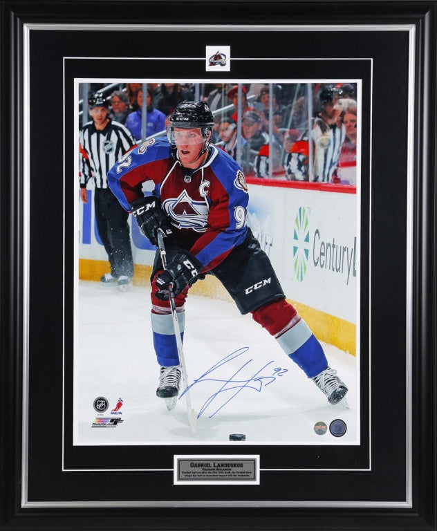 Gabriel Landeskog Colorado Avalanche Autographed Third Blue