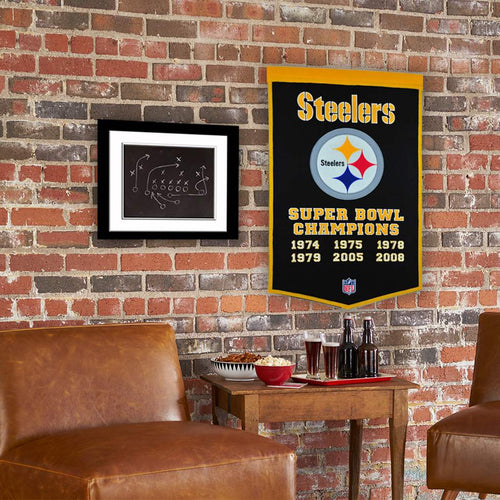 Pittsburgh Steelers Wool Dynasty Banner