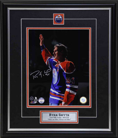 Ryan Smyth Edmonton Oilers Signed "Goodbye Oil Country" 8x10 Framed Photo