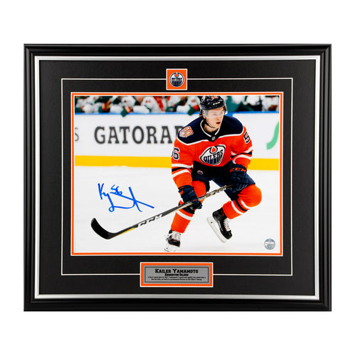 Kailer Yamamoto - Oilers - Autographed Jersey / Chandail