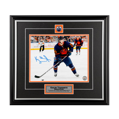 Kailer Yamamoto Edmonton Oilers Autographed 11x14 Photo