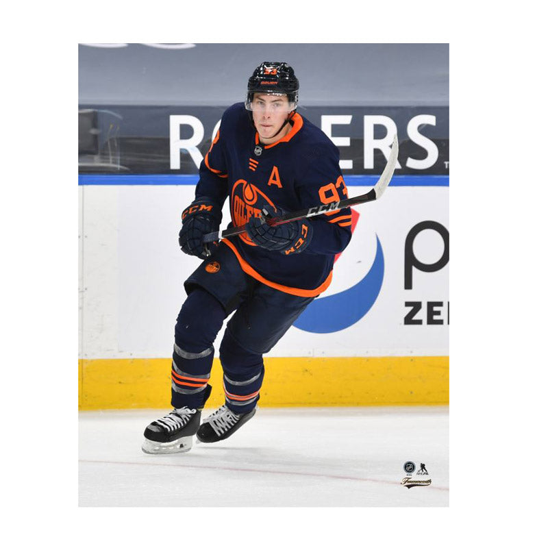 Ryan Nugent-Hopkins Edmonton Oilers Navy Action 8x10 Photo