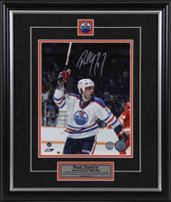 Paul Coffey Signed Edmonton Oilers Celebration 11x14 Framed Photo