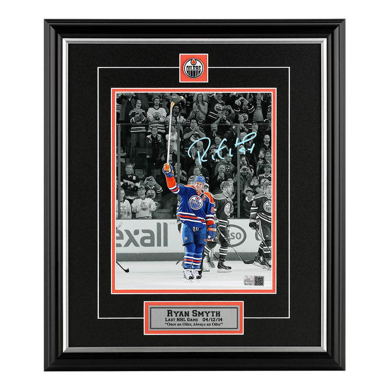 Ryan Smyth Edmonton Oilers Signed "Final Salute" 8x10 Photo