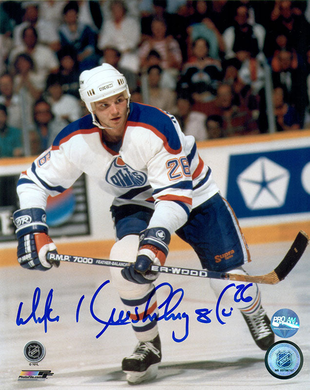 Mike Krushelnyski Edmonton Oilers Autographed 8x10 Photo