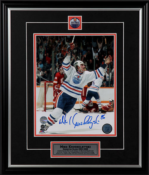 Mike Krushelnyski Edmonton Oilers Autographed 8x10 Photo