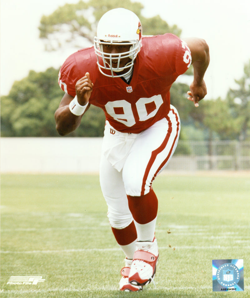 Unsigned photograph of Andre Wadsworth of the Arizona Cardinals running 