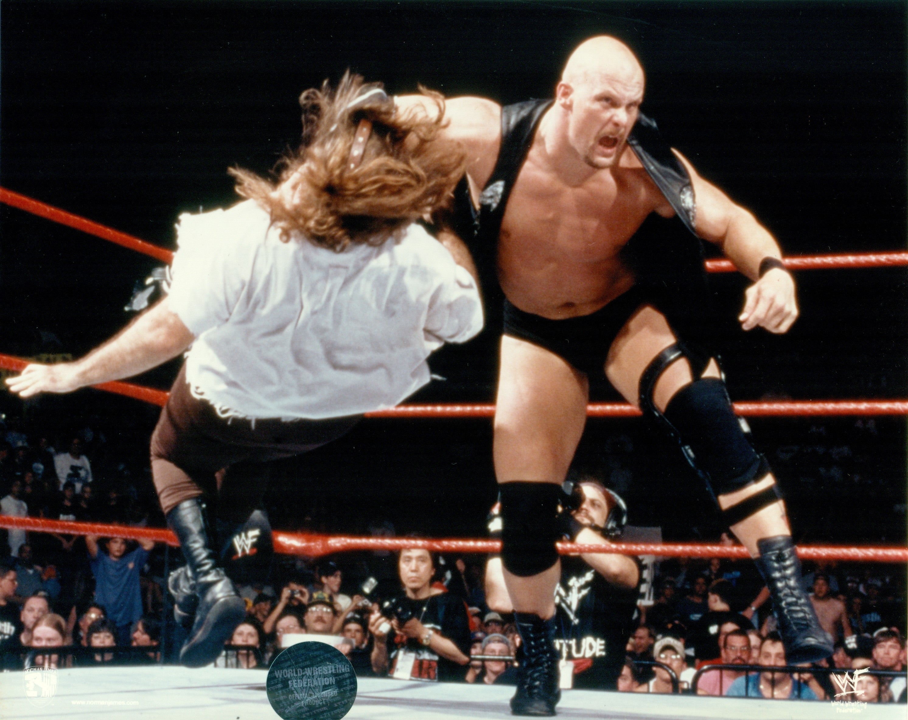 Stone Cold Moves Stone Cold Steve Austin 8x10 Photograph – Pro Am Sports