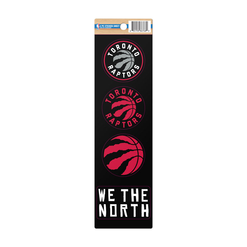 Toronto Raptors 4 pc Sticker Set