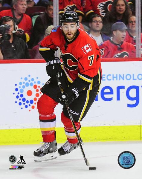 T.J. Brodie Calgary Flames 8x10 Photograph