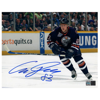 Ales Hemsky Signed Edmonton Oilers - Navy Action 06 Finals - 8x10 Photo