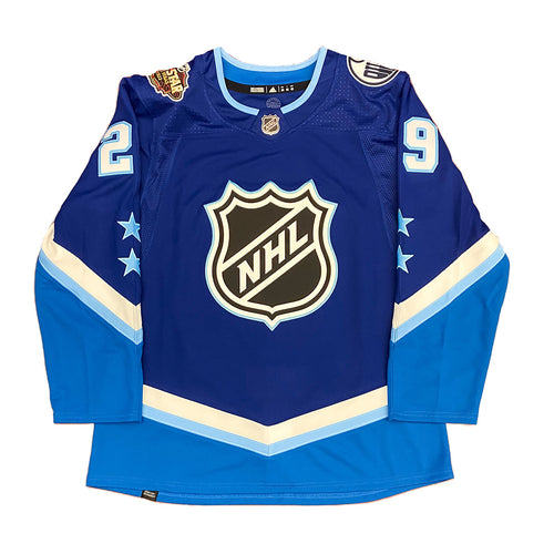 Leon Draisaitl 2022 NHL All Star Blue Authentic adidas Primegreen Jersey