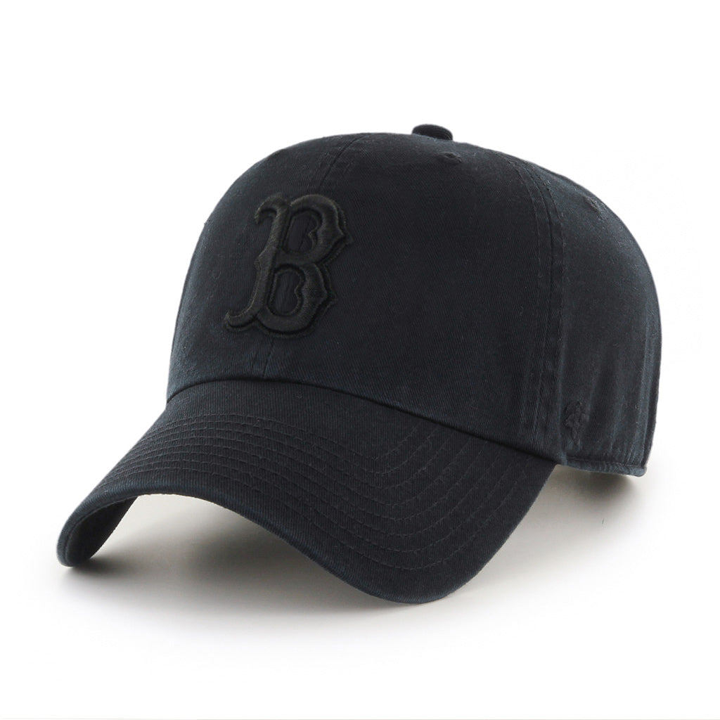 Boston Red Sox Black on Black '47 Clean Up Cap