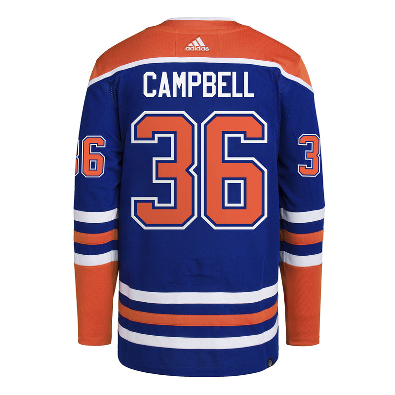 Jack Campbell Edmonton Oilers NHL Authentic Pro Home Jersey with On Ice Cresting