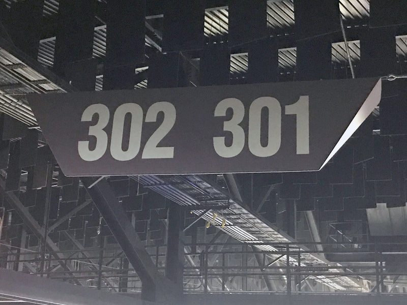 Northlands Coliseum Section Signs Hanging