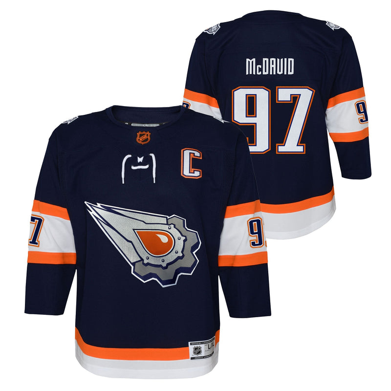 Connor McDavid Edmonton Oilers Toddler Reverse Retro Replica Jersey