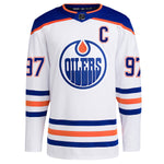 Connor McDavid Edmonton Oilers NHL Authentic Pro Road Jersey with On Ice Cresting