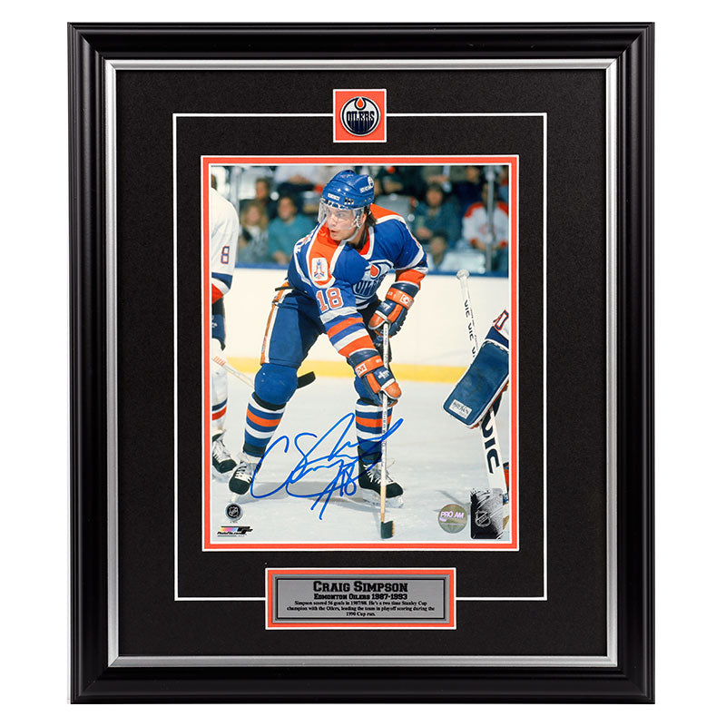 Craig Simpson Edmonton Oilers Autographed 8x10 Photo