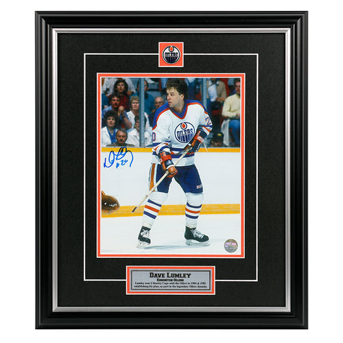 Dave Lumley Edmonton Oilers Autographed 8x10 Photo
