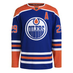 Leon Draisaitl Edmonton Oilers NHL Authentic Pro Home Jersey with On Ice Cresting