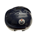Ethan Bear Edmonton Oilers Autographed Navy Home Mini Helmet