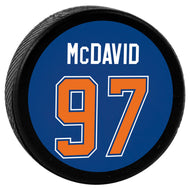 Connor McDavid Edmonton Oilers Mini Puck
