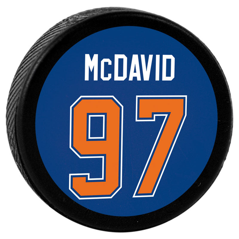 Connor McDavid Edmonton Oilers Mini Puck