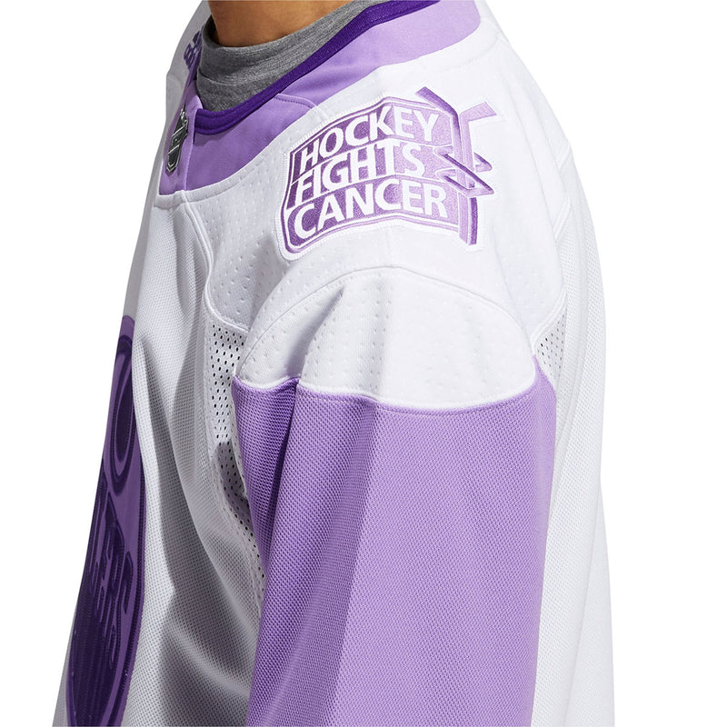 Toronto Maple Leafs adidas White/Purple Hockey Fights Cancer Authentic  Jersey
