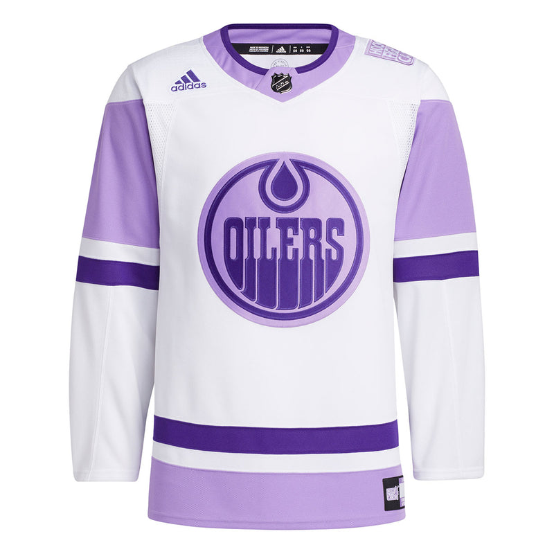 Edmonton Oilers adidas NHL Authentic Hockey Fights Cancer Jersey