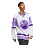 Edmonton Oilers adidas NHL Authentic Hockey Fights Cancer Jersey