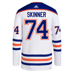 Stuart Skinner Edmonton Oilers NHL Authentic Pro Road Jersey with On Ice Cresting