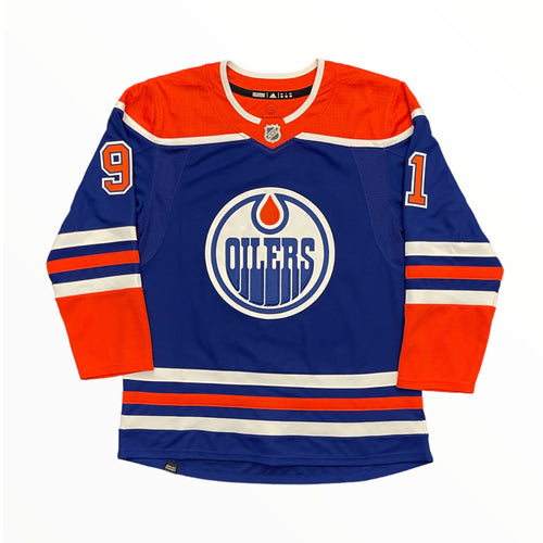 Evander Kane Signed Edmonton Oilers adidas Home Royal Pro Jersey