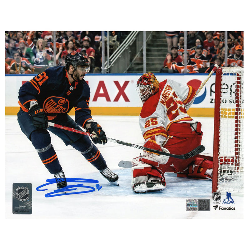 Evander Kane Signed Edmonton Oilers - Playoff Hat Trick  - 8x10 Photo