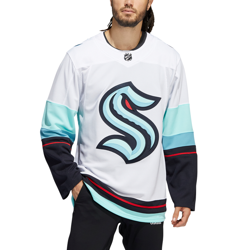 Seattle Kraken polo shirt men's medium New with Tags Adidas NHL white RARE  GOLF