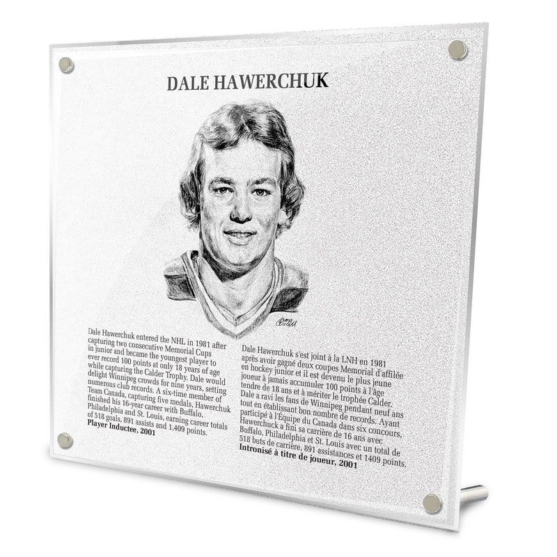 Dale Hawerchuk Replica Hall of Fame Plaque