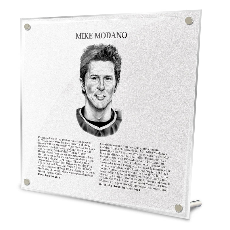MIke Modano Replica Hall of Fame Plaque