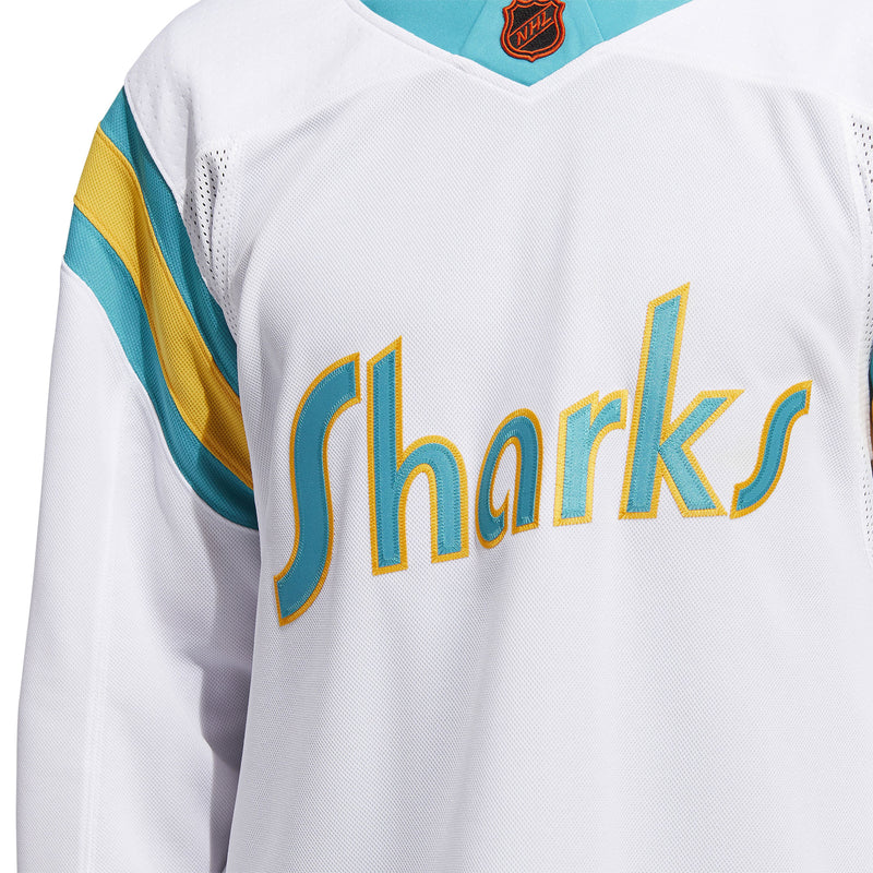 San Jose Sharks adidas Authentic Primegreen NHL Jersey Away White