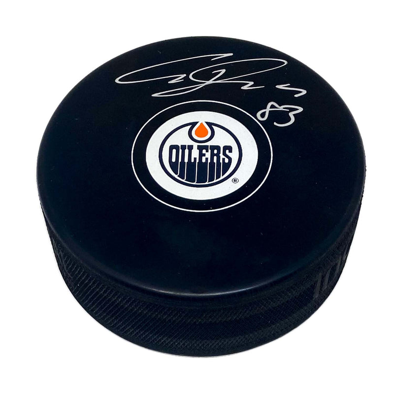 Ales Hemsky Signed Edmonton Oilers Puck