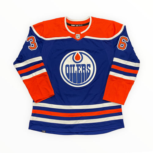 Jack Campbell Edmonton Oilers Signed Royal adidas Pro Jersey
