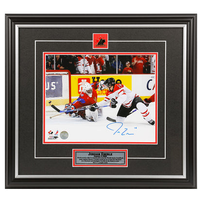 Jordan Eberle Signed Team Canada Clutch Goal 8x10 Photo