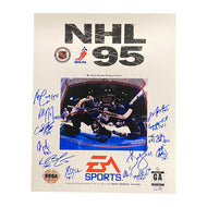 Multi Signed (17) NHL 95 Cover 16x20 Metallic Photo