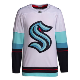 Seattle Kraken adidas NHL Authentic Pro Primegreen Road / White Jersey