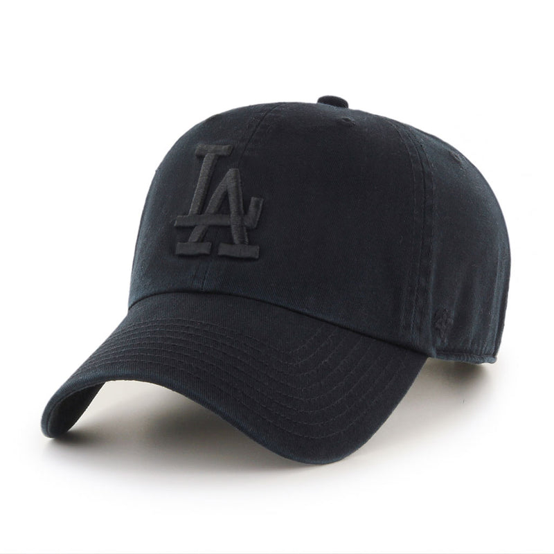 Los Angeles Dodgers Black on Black '47 Clean Up Cap