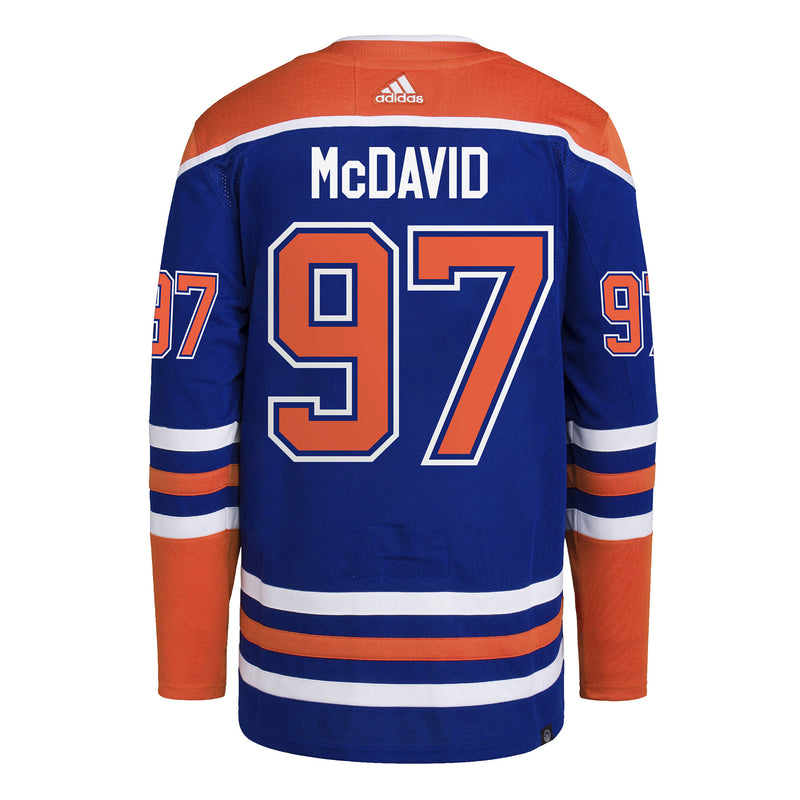 Connor McDavid Edmonton Oilers NHL Authentic Pro Home Jersey with On Ice Cresting