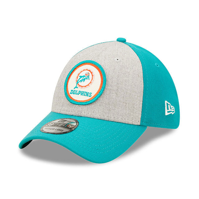 Miami Dolphins 2022 Sideline Historic 39THIRTY Stretch Fit Hat