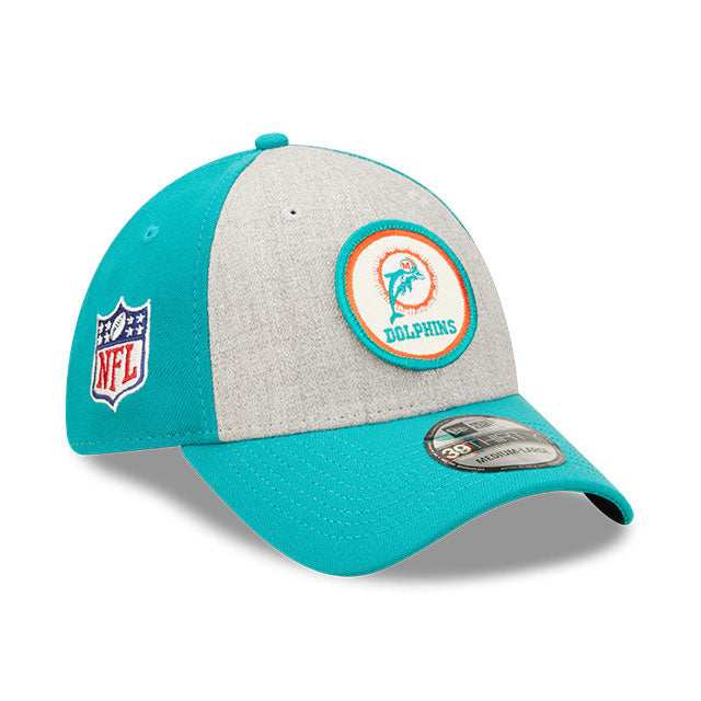 Miami Dolphins 2022 Sideline Historic 39THIRTY Stretch Fit Hat
