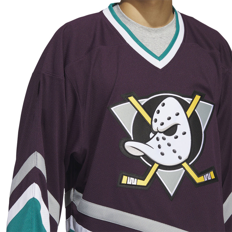 Athletic Knit Anaheim Mighty Ducks Eggplant Blank Jersey