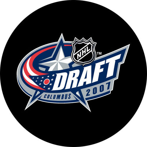 2007 NHL Columbus Unsigned Draft Puck