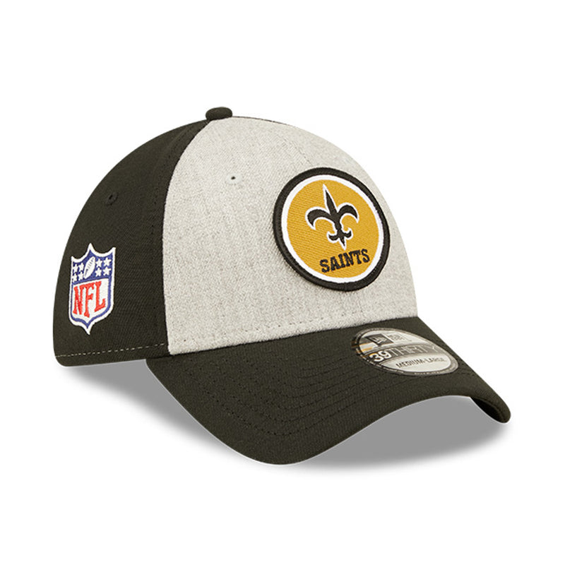 New Orleans Saints 2022 Sideline Historic 39THIRTY Stretch Fit Hat